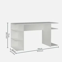 madesa Gaming Table In White Colour image 2