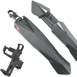 Bicycle Front & Rear Mudguard with Iron Fitting with Bottle & Premium Stand Full Length Front & Rear Fender-image-17