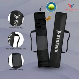 strenix Genius Bahubali Kids Edition | Pro Sport PVC Bat with Free Tennis Ball Carry Bag PVC/Plastic Cricket Bat For 12 - 14 Yrs image 5