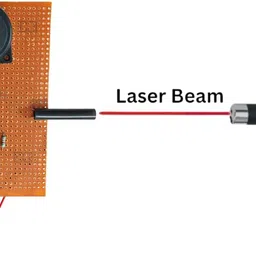 erhindia Laser Security Alarm Science Project Working Model Kit for Class Students Educational Electronic Hobby Kit image 3