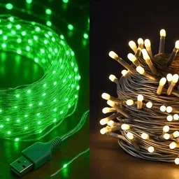 nkxik 40 LEDs 12 m Multicolor Steady String Rice Lights-picture-15