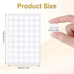 newvent 0.83 inch Self Adhesive Round Wood Patch Stickers for Furniture Hole Hiding Self Adhesive Sticker image 2