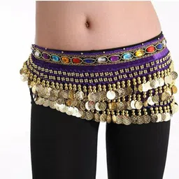 culture creation Women Evening Blue Fabric Belt image 2