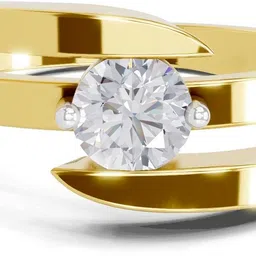 sparq Certified Lab Grown Diamond & 925 Sterling Silver Gold Plated Ring-picture-26