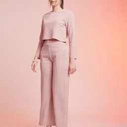 selvia Women Two Piece Dress Pink Maxi/Full Length Dress-picture-27