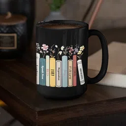 craft maniacs TAYLOR SWIFT BEAUTIFUL BOOKS PRINTED BLACK MUG FOR TAYLOR SWIFT LOVERS Porcelain Coffee Mug-picture-16