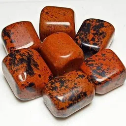 aldomin Mahogani Obsidian Tumble 100g Polished Rectangular, Oval Crystal Pebbles-picture-18
