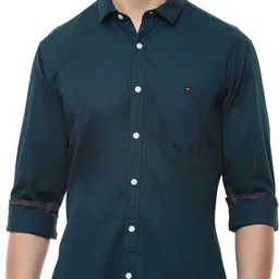 louis philippe Men Slim Fit Solid Spread Collar Casual Shirt-picture-16