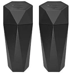 involve Diamond Shape Car Dustbin/Trash Can - Black - pack 4 Car Trash Bin Bag image 1
