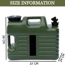 nucarture 12L Camping Water Can with Tap Traveling Portable Storage Water Container Bottle Bottled Water Dispenser image 2