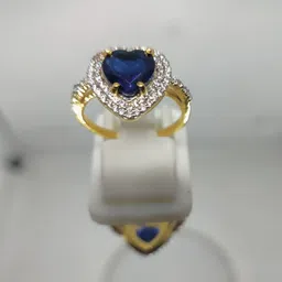 gazala enterprise 925 sterling silver heart shape Engagement Ring Silver Cubic Zirconia Sterling Silver, Silver Plated Chain Ring - Multi Finger-picture-13