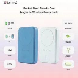 trnd 10000 mAh 20 W Wired & Wireless Compact Pocket Size Power Bank image 4