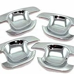 autoxin Imported Quality Chrome Finger Guard Bowl Garnish for Toyota Innova All Models Chrome Toyota Innova 2.0L, Innova Side Garnish image 2