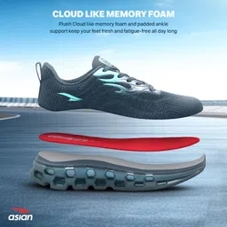 asian Lightweight Men's Running Shoes | HexaFlow High Grip TPU Sole Running Shoes For Men image 3