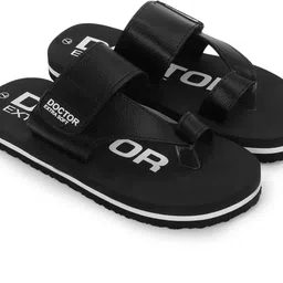 doctor extra soft Men's One Toe Slippers Ortho Care Orthopaedic Diabetic Dr Stylish House Flip-Flop and Thump Ring Slip on for Gents and Boys OR D-26 Men Slippers image 4