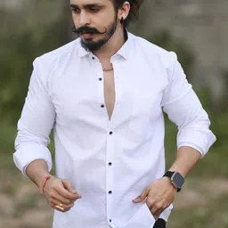 jumi enterprise Men Regular Fit Solid Spread Collar Casual Shirt-picture-20