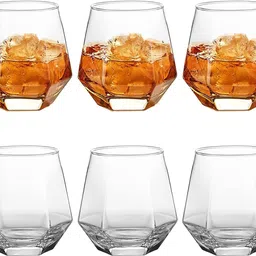 toxen (Pack of 6) Drinking Bourbon, Whisky, Scotch, Cocktails, Cognac Glass Set Water/Juice Glass-picture-27