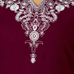 udati kaliya Women Embroidered Viscose Rayon Straight Kurta image 4