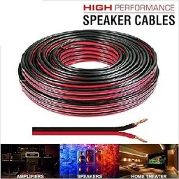 StrawHatTV-out Cable Flexible 2 Core PVC Insulated Copper Speaker Wire For Home Stereo Uses(10 Meter) image 2