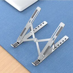 Gentle e kart Adjustable Laptop Stand Ergonomic Portable Tablet Stand Foldable Aluminium Desk Stand Laptop Stand Compatible with Universal Laptops-picture-24