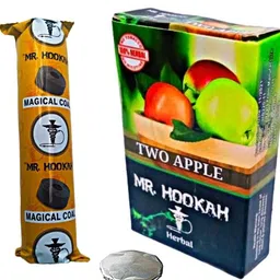 chess lifestyle Mr. Hookah Apple flavour and charcoal with 2 foil paper 1 Double Apple Hookah Flavor image 1