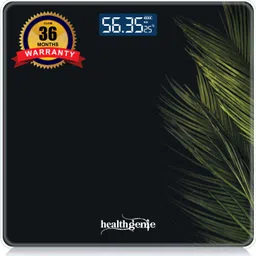Healthgenie Digital Weight Machine Thick Tempered Glass LCD Display 2+1 Yr extended Warranty Weighing Scale image 2