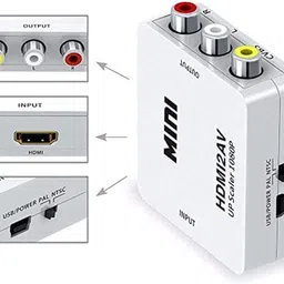 NeroEdge TV-out Cable HDMI to RCA AV 1080P HDMI to 3RCA CVBS AV Composite Video Audio Converter image 3