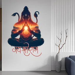 wallbiirds 60 cm Hanuman ji jai shree raam wall sticker Self Adhesive Sticker-picture-27