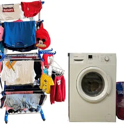 favour Steel, Plastic Floor Cloth Dryer Stand F-JUMBO CLOTH DRYING STAND -4TIER image 4
