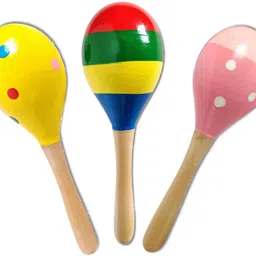 zeroonecraft Wooden Non Toxic Colourful Rattle Rattle image 2