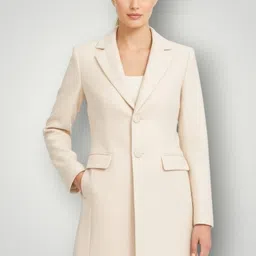 pepzoo Women Solid Double Breasted Casual Blazer image 1