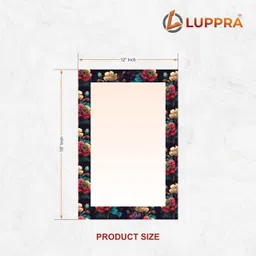 luppra Rectengalr Frameless CNC Polish Finishing Mirror for Wall- (12 X 18 Inch) Bathroom Mirror image 3