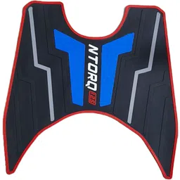 zride Best Quality NTORQ 125 Scooty Washable Foot Mat / Floor Mat (Black & Blue) Yamaha Ntorq 125 Two Wheeler Mat-picture-20