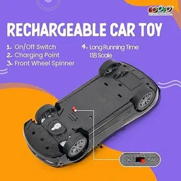 electricbass Rechargeable Remote Control Car Toy | High Speed Racing Toy Car for Kids image 5