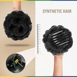 deluxe hair A Fancy Claw Messy Bun Extension_pack of 2 Hair Extension image 2