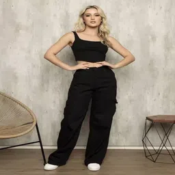 high waist Women Cargos-picture-28