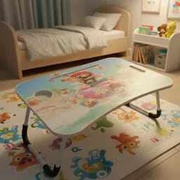 shree hari quality first Kids study and activity foldable and movable wood portable laptop table Wood Portable Laptop Table-picture-13