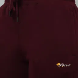 cantabil Women Solid Maroon Track Pants image 4