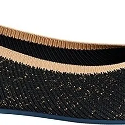 neemans Metallic Square Flats Bellies For Women image 4