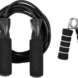 fitnesstricks Fitness Combo of Ball Bearing Skipping Rope & Foam Hand Gripper Fitness Accessory Kit Kit-picture-22