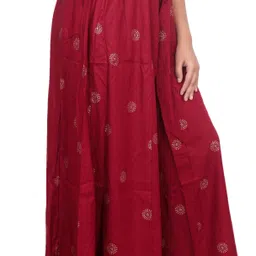 kangod's Women Relaxed Maroon Viscose Rayon Trousers-picture-17