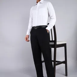 raymond Men Slim Fit Solid Formal Shirt image 2