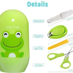 mukky 4pcs Grooming Kit Nail Cutter, File, Scissors & Tweezers for Kids-picture-23