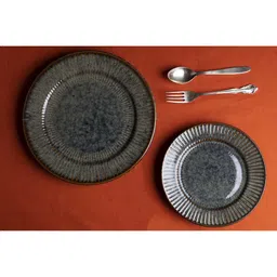 amalfiee Sage 10 Inch Multicolour Ceramic (Set of 4) Dinner Plate image 4