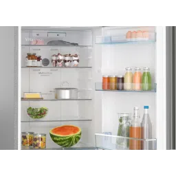 BOSCH Series 4 334 Litres 3 Star Frost Free Double Door Convertible Refrigerator with Temperature Display (CTC35S032I, Sparkly Steel) image 5