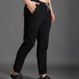zaysh Men Jogger Fit Mid Rise Black Jeans-picture-21