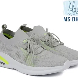 Asian Hattrick-21 sports shoes for men | Latest Stylish Casual sneakers for men | running shoes for boys | Lace up lightweight grey shoes for running, walking, gym, trekking, hiking & party Walking Shoes For Men image 3
