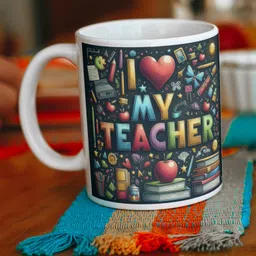 World’s Best Teacher, Gift for Teacher on Birthday and Teacher's Day Teacher207 Ceramic Coffee Mug-image-27