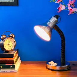 brightdaisy Trendy Chrome Study Lamp image 1