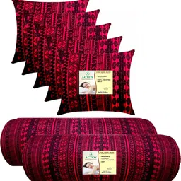 actos 5 Cushion And 2 Microfibre Geometric Bolster Pack of 7-picture-10